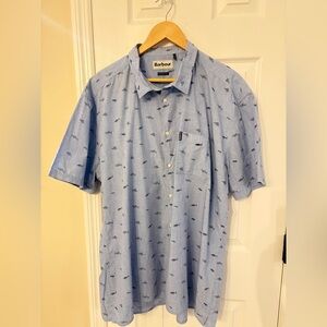 Barbour Men's Seaside Summer Short-Sleeve Print Shirt 3XL